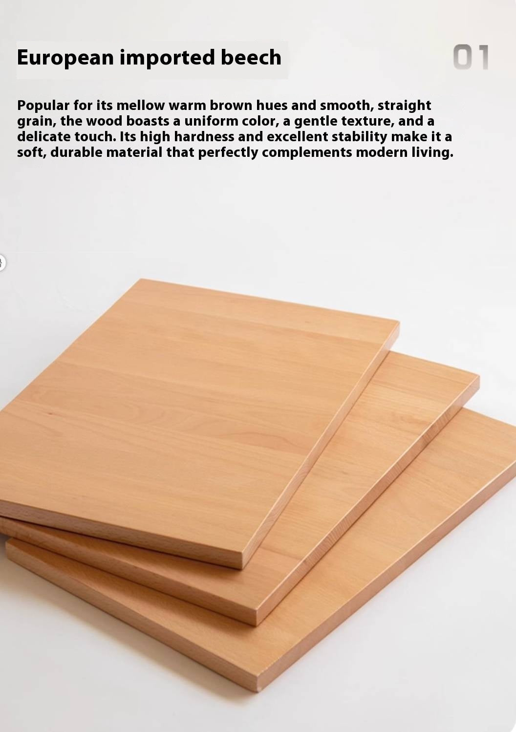 Beech Solid Wood Rotating Bookshelf