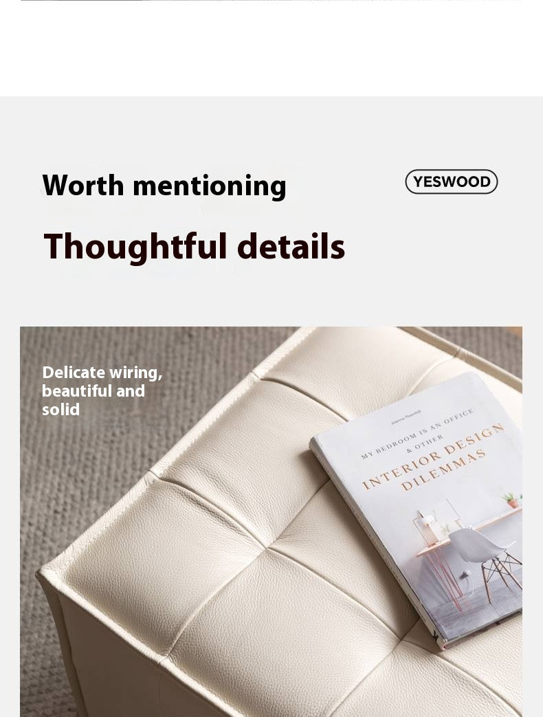 Leather Modern Simple Style Dressing Stool