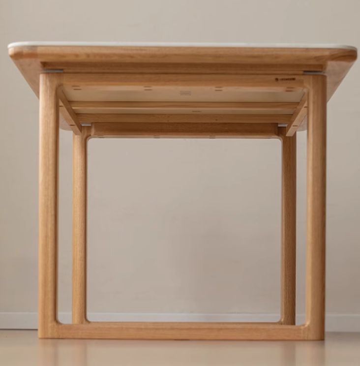 Ash, Oak Solid Wood Rock Board Dining Table