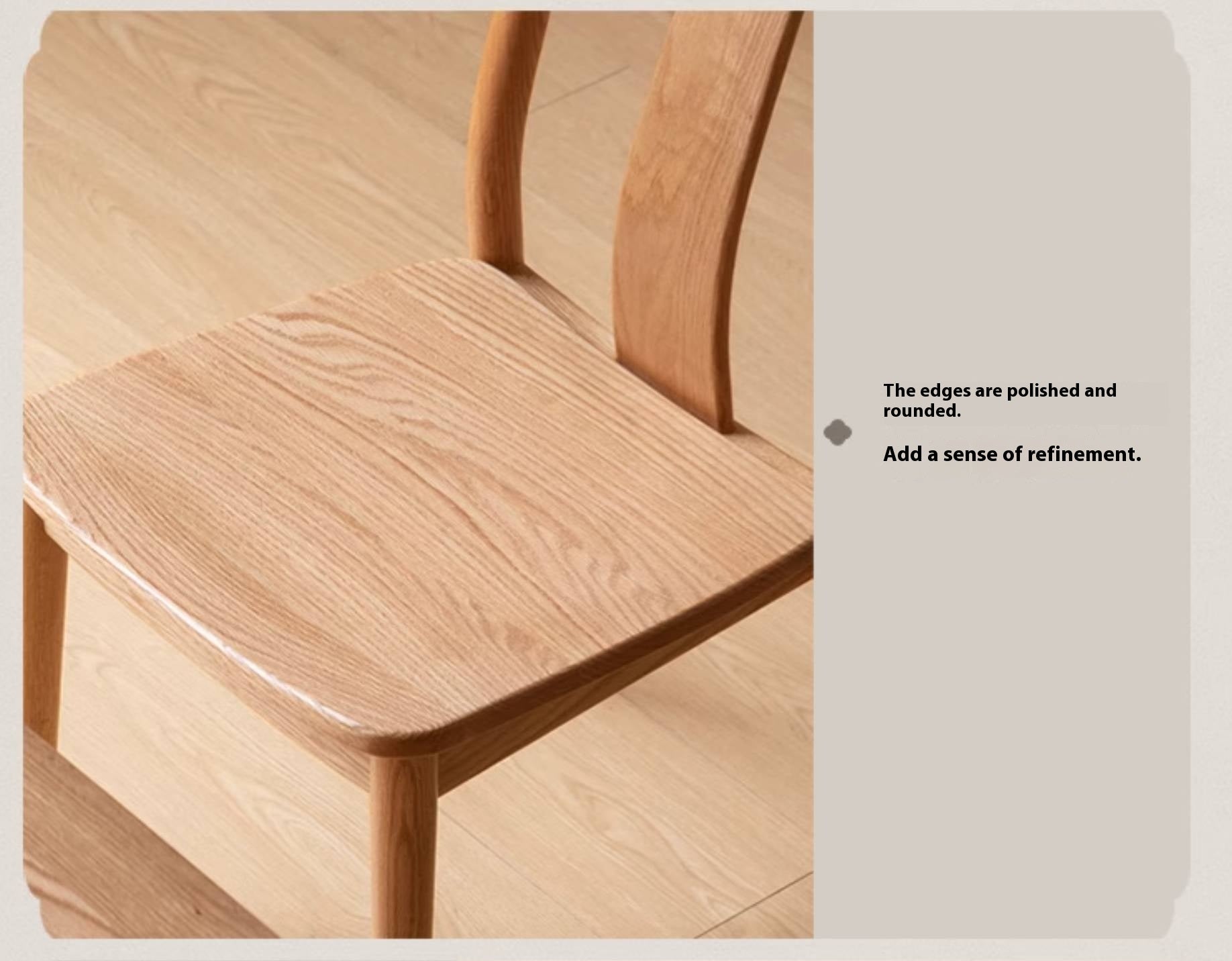 Oak Solid Wood New Chinese Style Dining Chair