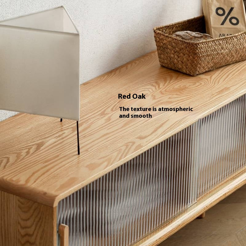 Oak Solid Wood Modern TV Cabinet