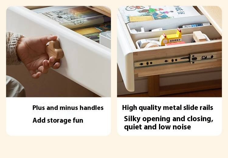 Beech Solid Wood Kids Learning Desk with Eye Protection Lamp