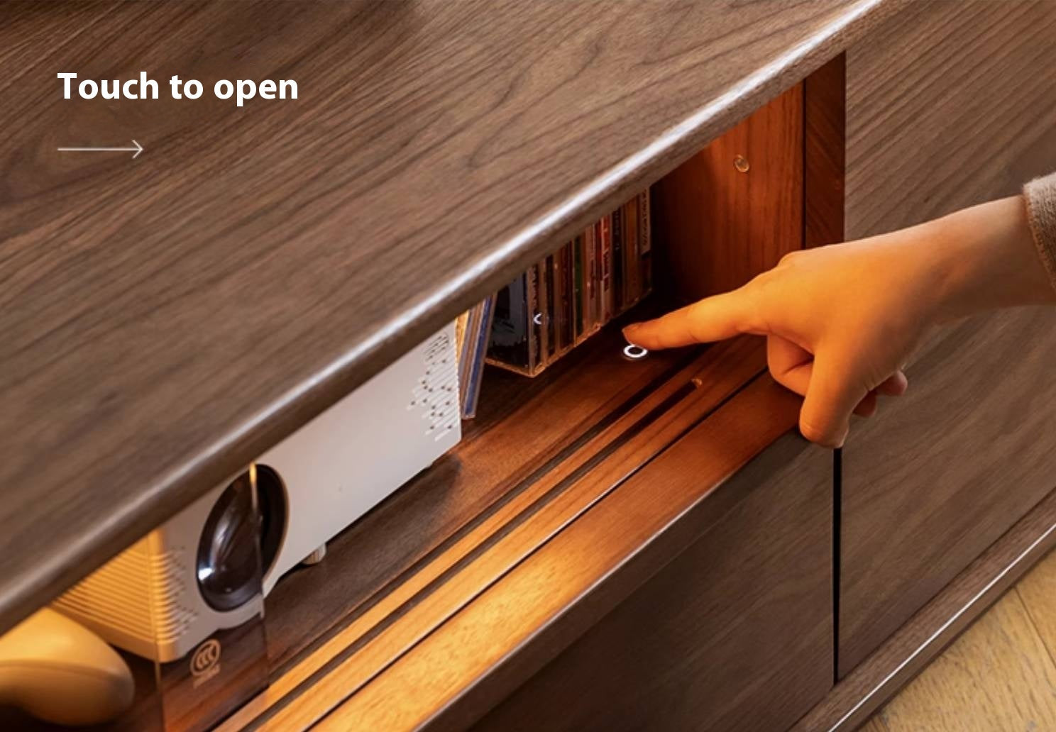 Black Walnut Solid Wood TV Stand