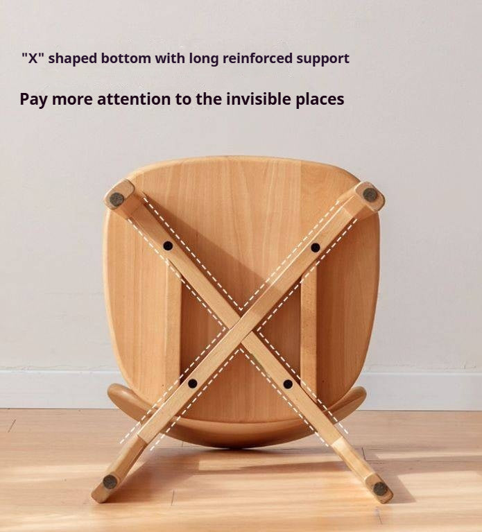 Beech, Oak Solid Wood Modern Dining Chairs
