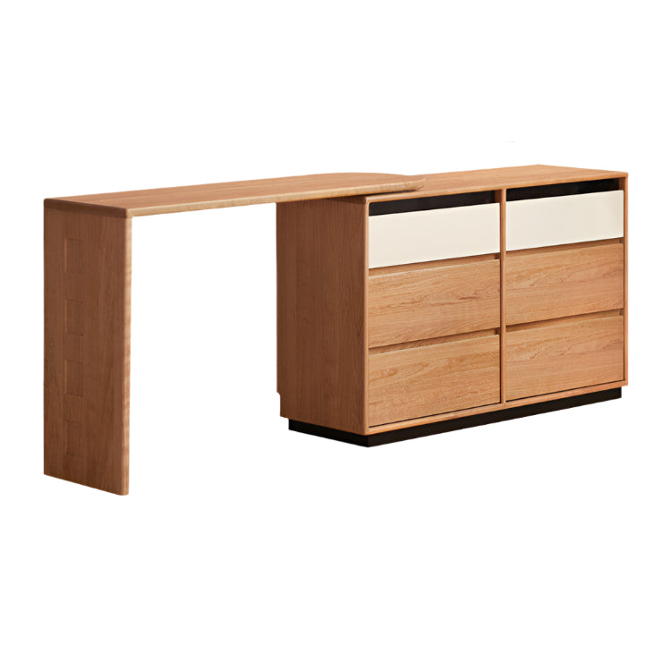 Cherry Solid Wood Modern Style Dressing Table