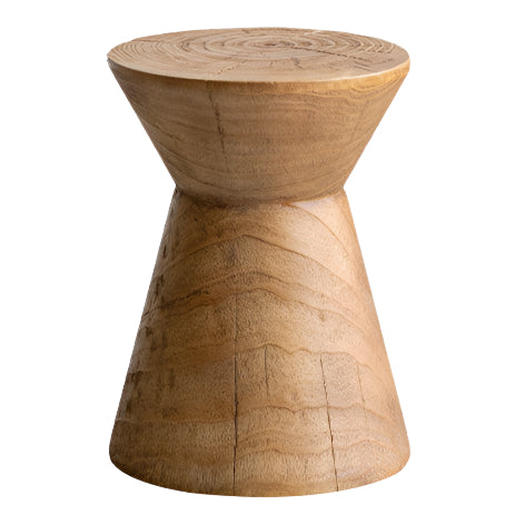 Pine Solid Wabi Sabi Style Side Table