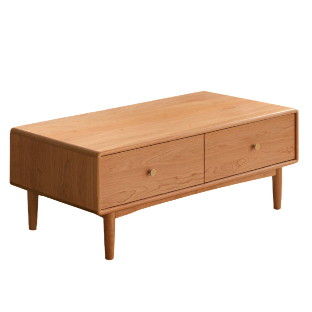 Cherry Solid Wood Medieval Style Coffee Table