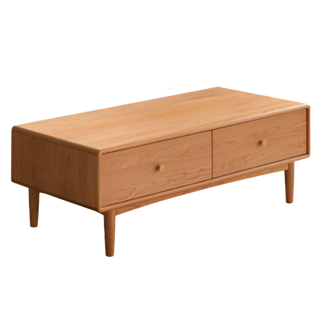 Cherry Solid Wood Medieval Style Coffee Table