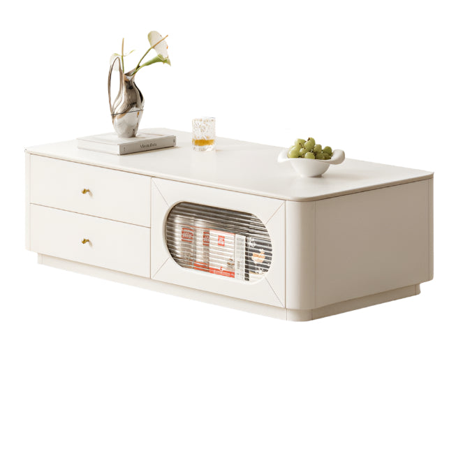 Solid Rubberwood Rock Board Coffee Table