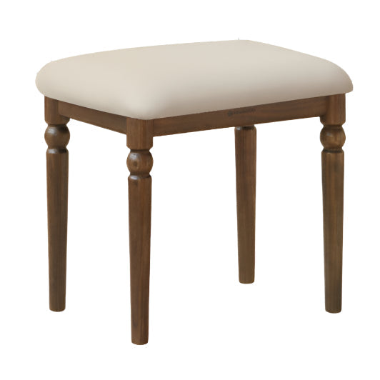 Black Walnut Solid Wood American Retro Style Makeup Stool