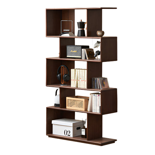 Oak Solid Wood Modern Minimalist Style Bookshelf
