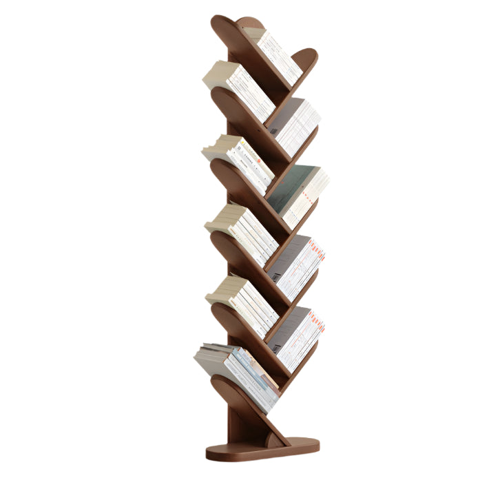 Black Walnut, South American Walnut Solid Wood Layer Rack Bookshelf