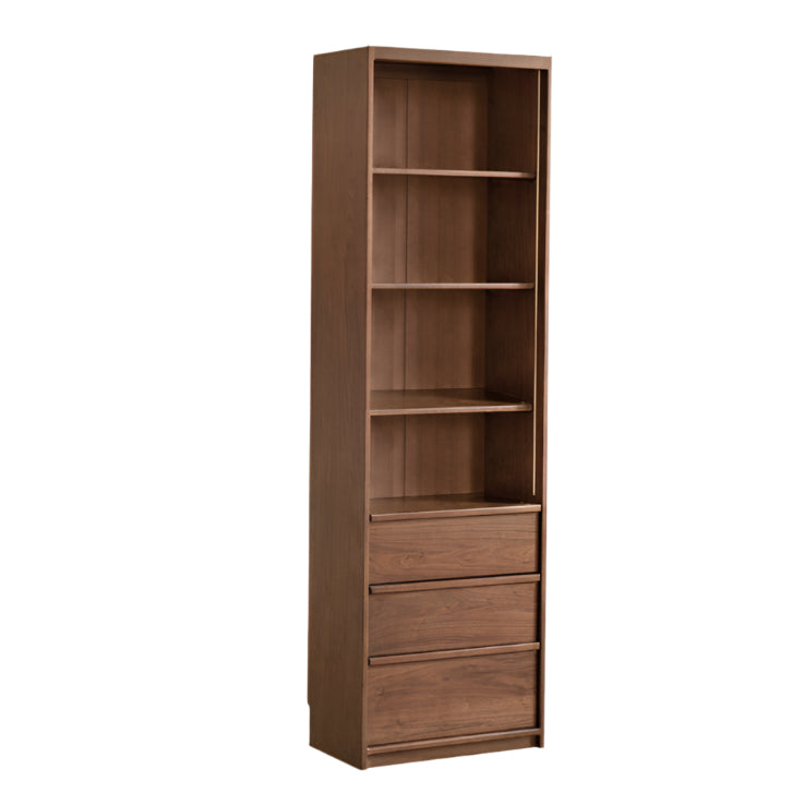 Black Walnut Solid Wood Light Luxury Bookcase and Storage