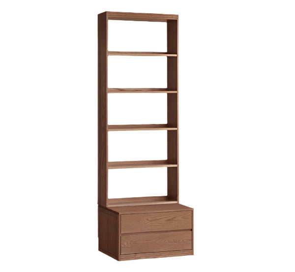Oak Solid Wood Modern Minimalist Style Bookcase And Storage