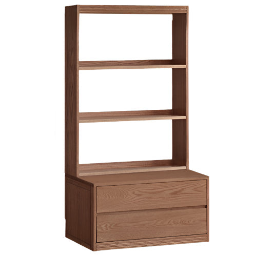 Oak Solid Wood Modern Minimalist Style Bookcase And Storage