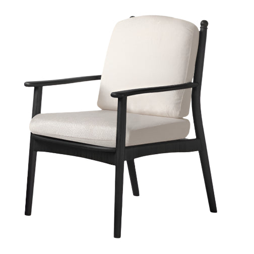 Ash Solid Wood Antique Style Soft Armchair