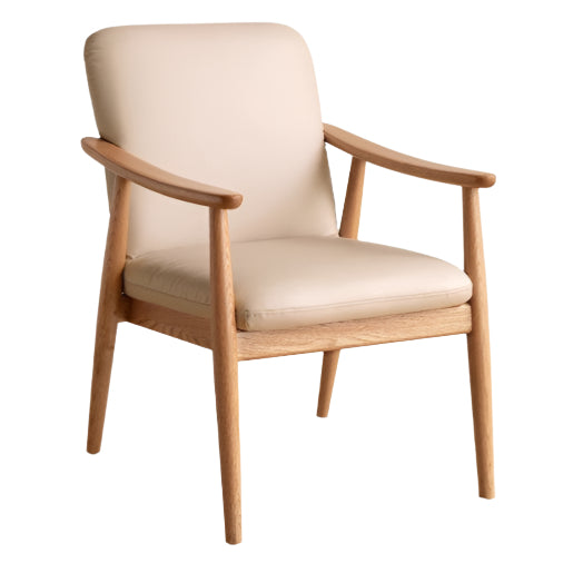 Oak Solid Wood Modern Minimalist Style Leisure Armchair
