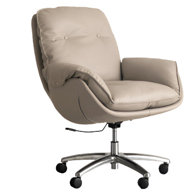 Leather Leisure Rotating Office Armchair