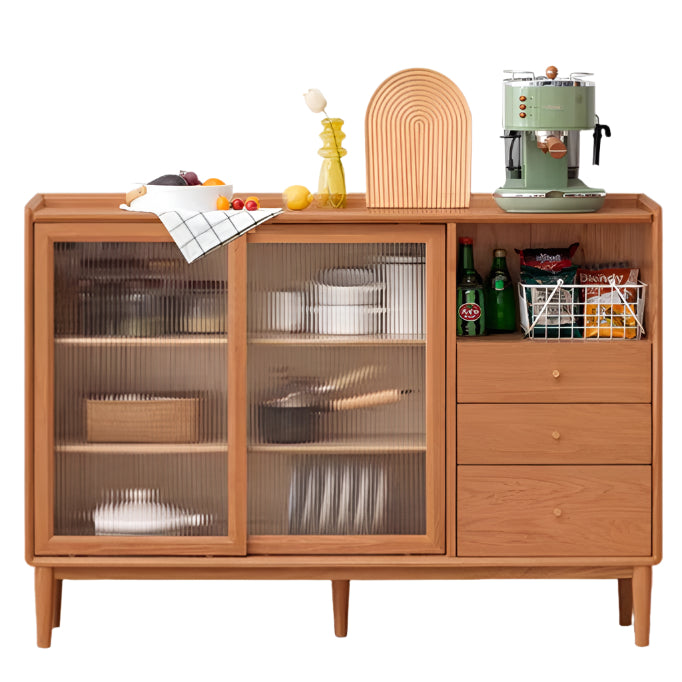 Cherry, Ash Solid Wood Ancient Style Ultra Thin Side Cabinet