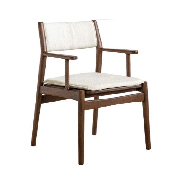 Golden Sandalwood Solid Wood Dining Soft Chair