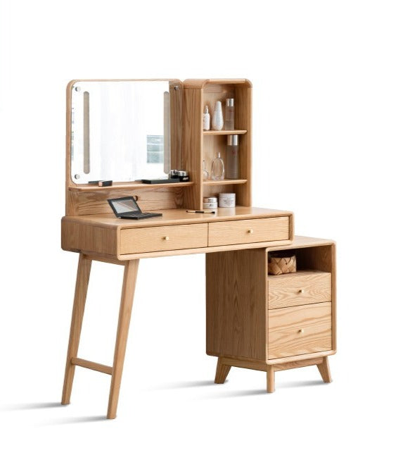 Oak solid wood Dressing Table Telescopic -USA