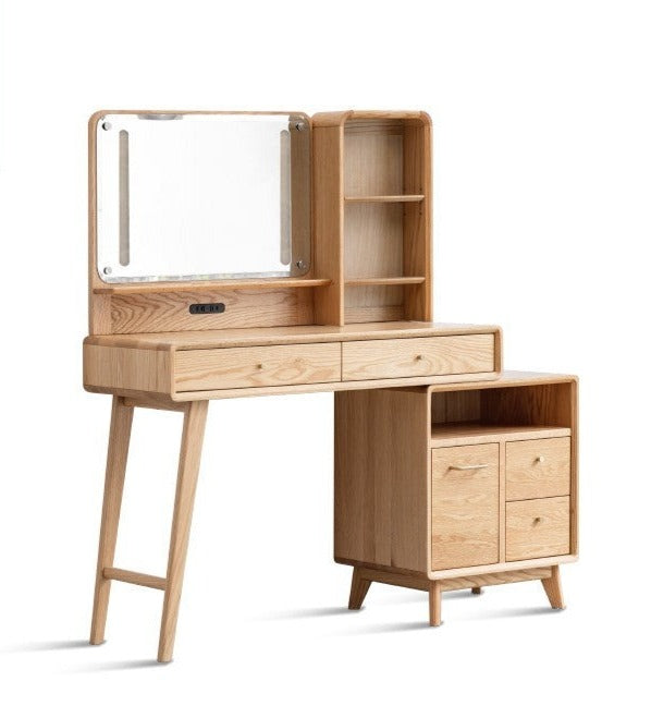 Oak solid wood Dressing Table Telescopic -USA
