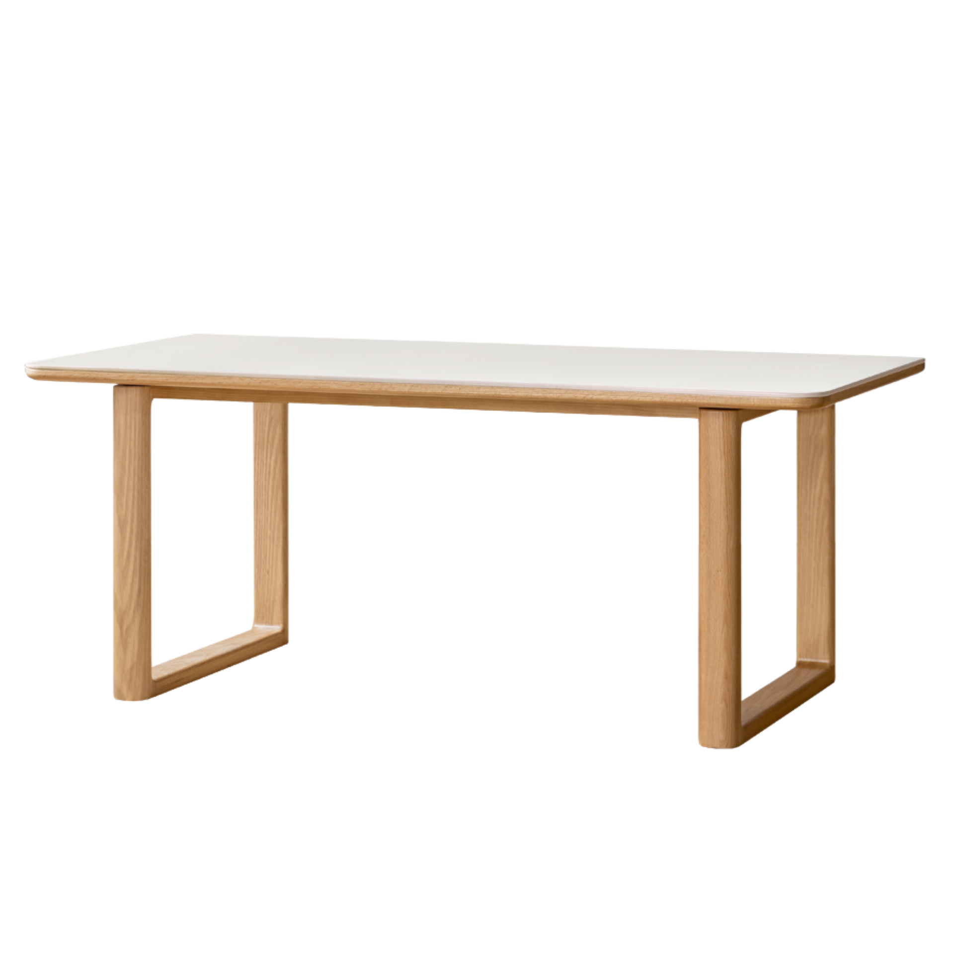 Ash, Oak Solid Wood Rock Board Dining Table