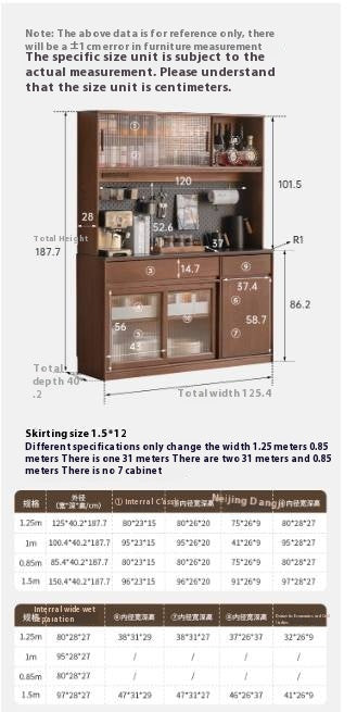 Oak Solid Wood Sideboard Cabinet