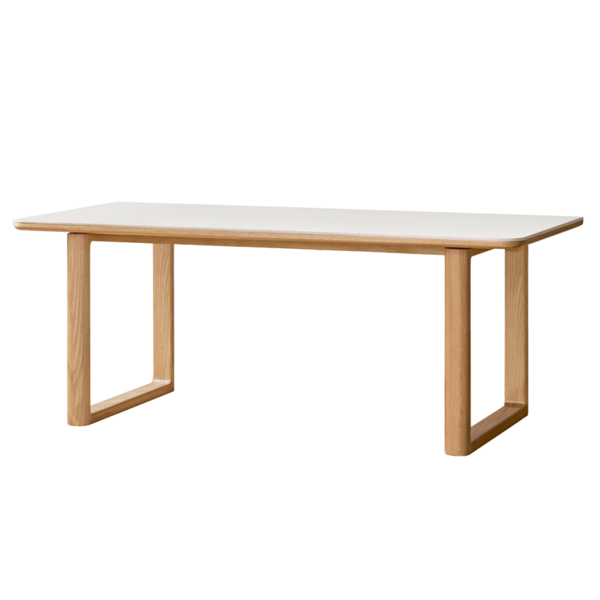 Ash, Oak Solid Wood Rock Board Dining Table