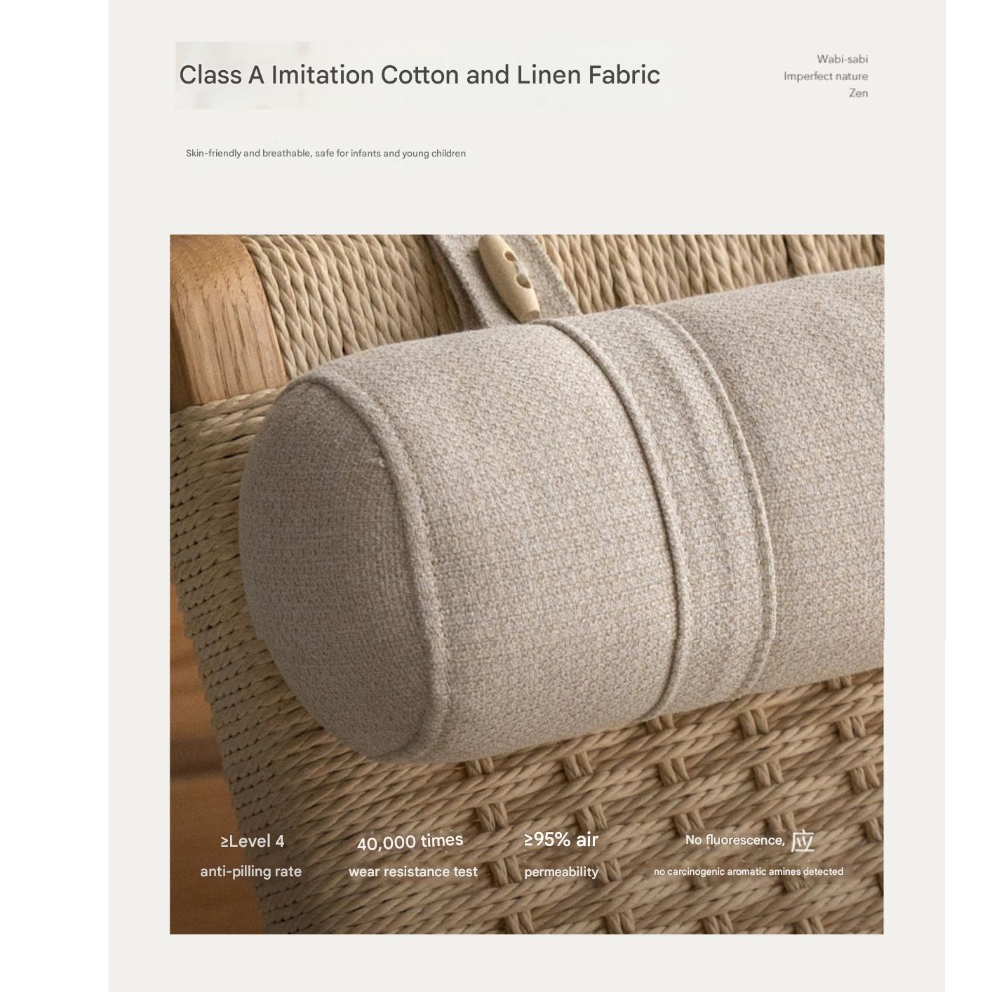 Oak Solid Wood Modern Rocking Chair