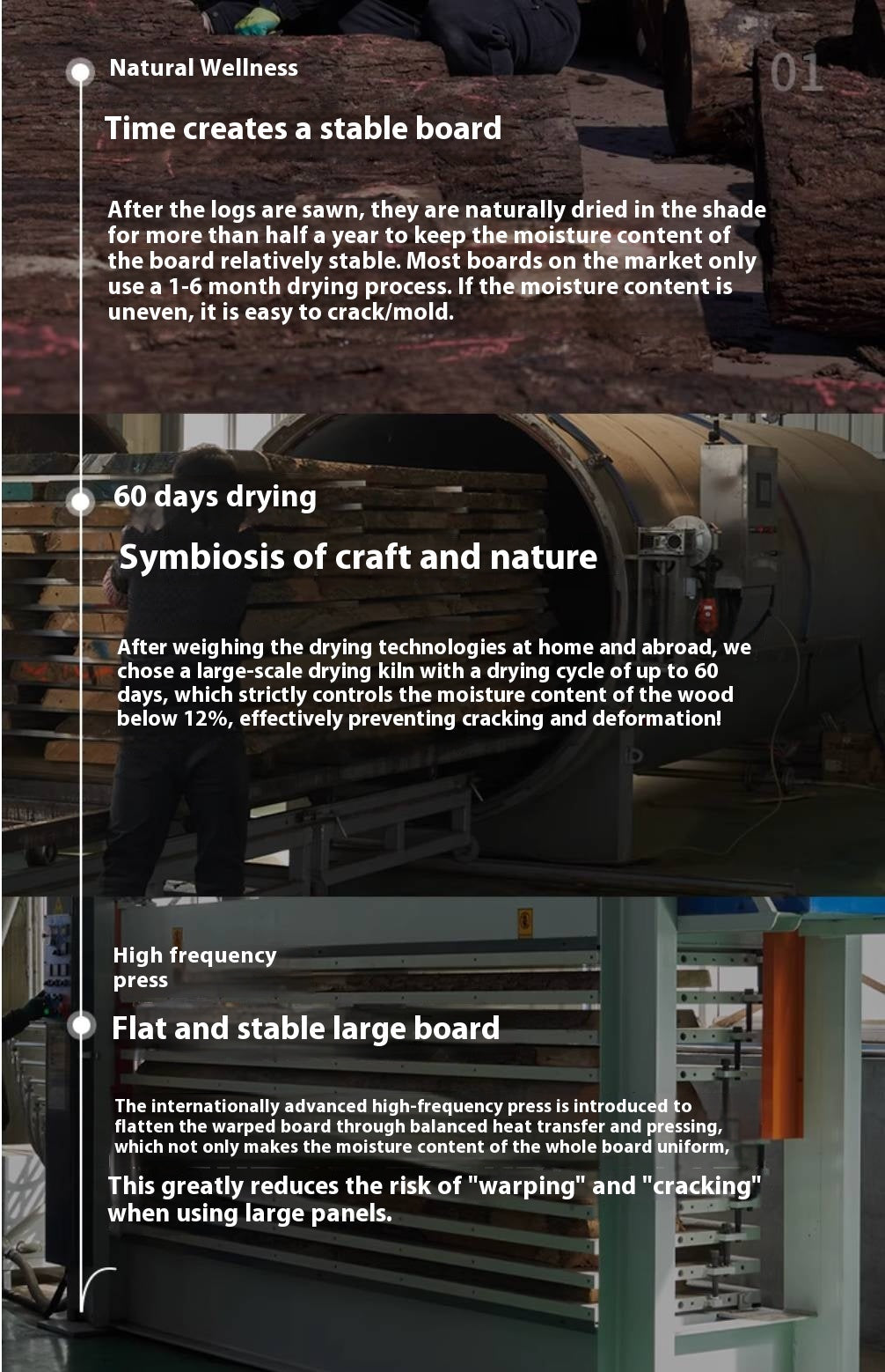 Black Walnut Solid Wood Wabi Sabi Style Coffee Table