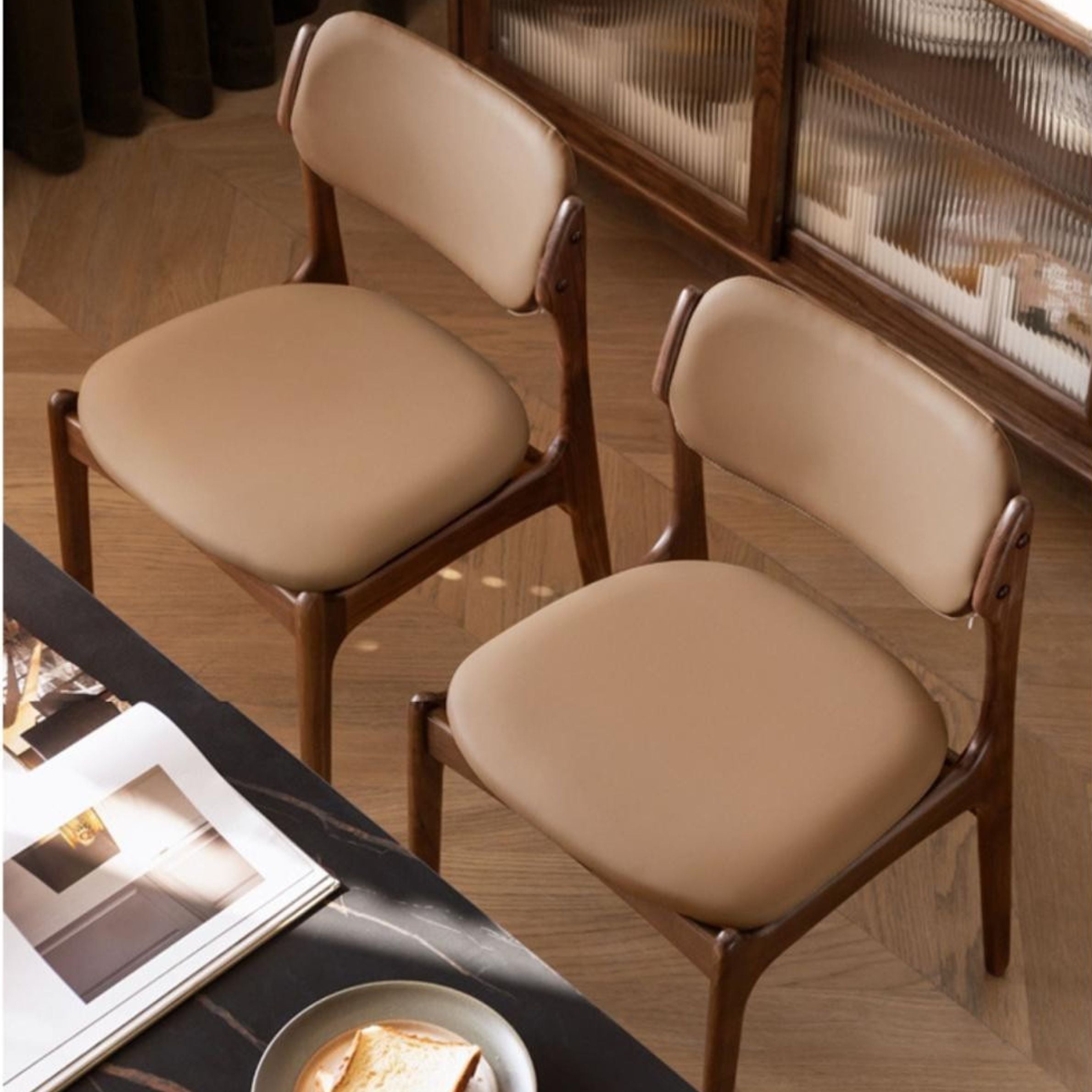 Black Walnut Solid Wood Modern Dining Chair