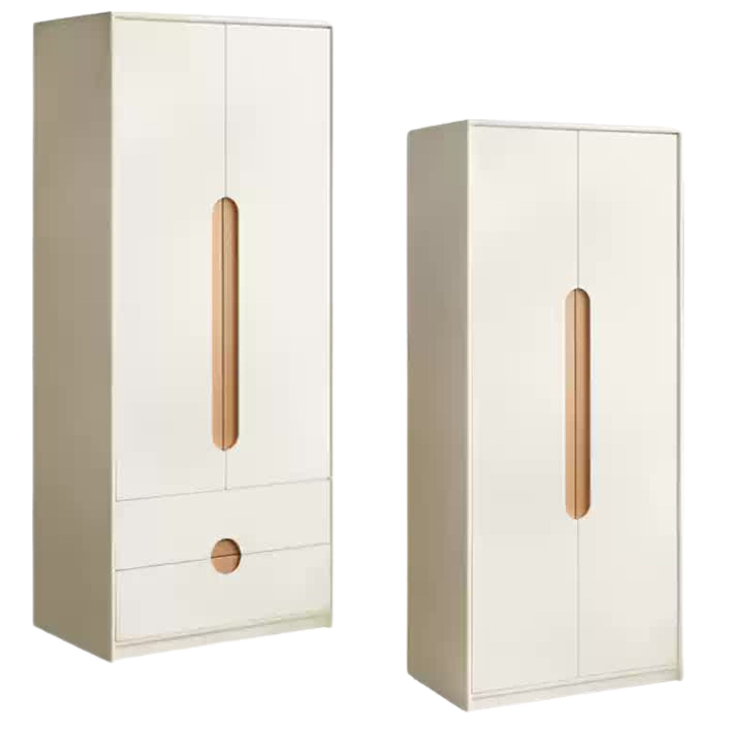 Solid Rubberwood, Beech Solid Wood Children's Wardrobe