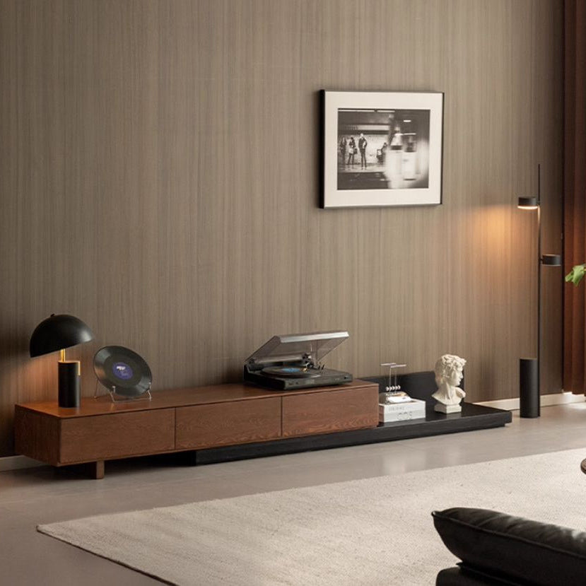 Ash Solid Wood Modern Simple Floor TV Cabinet