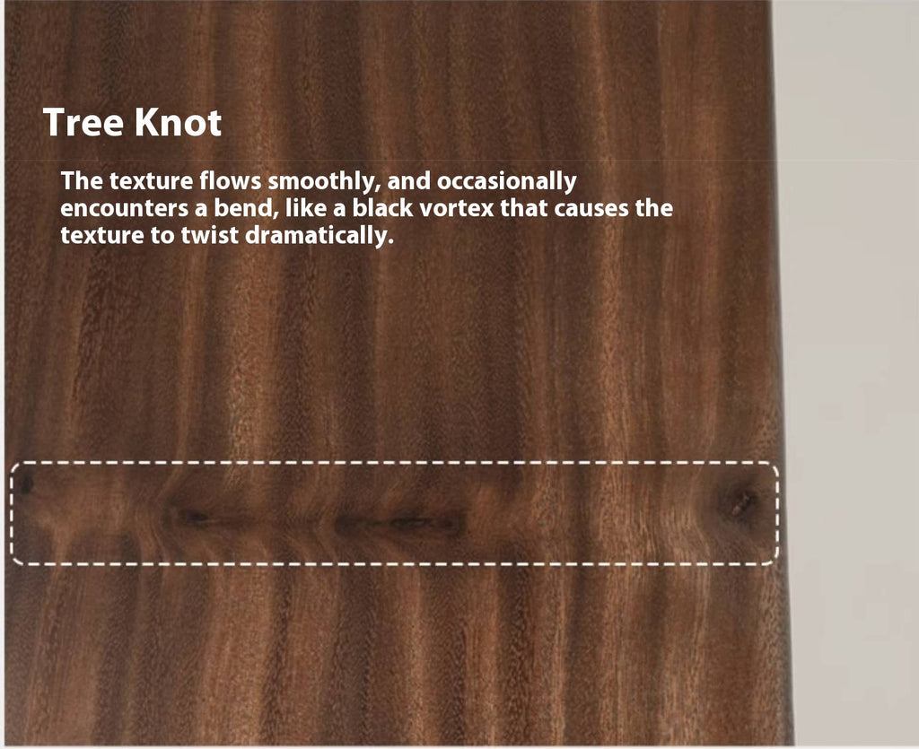 Black Walnut Solid Wood Wabi Sabi Style Dining Table Board