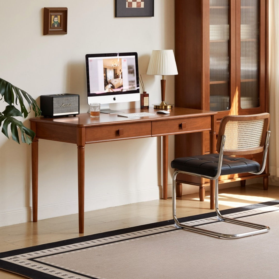Pine Solid Wood Desk With Ancient Style