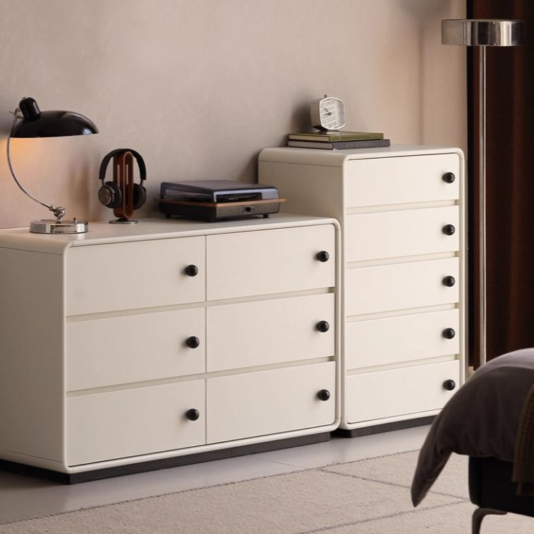 Solid Rubberwood Modern Drawer Chest