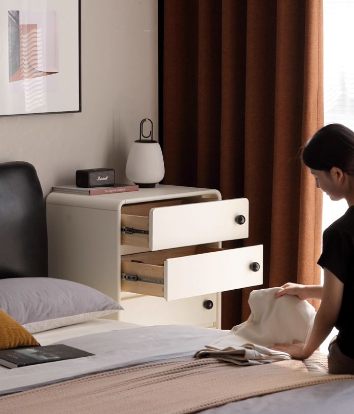 Solid Rubberwood Modern Drawer Chest