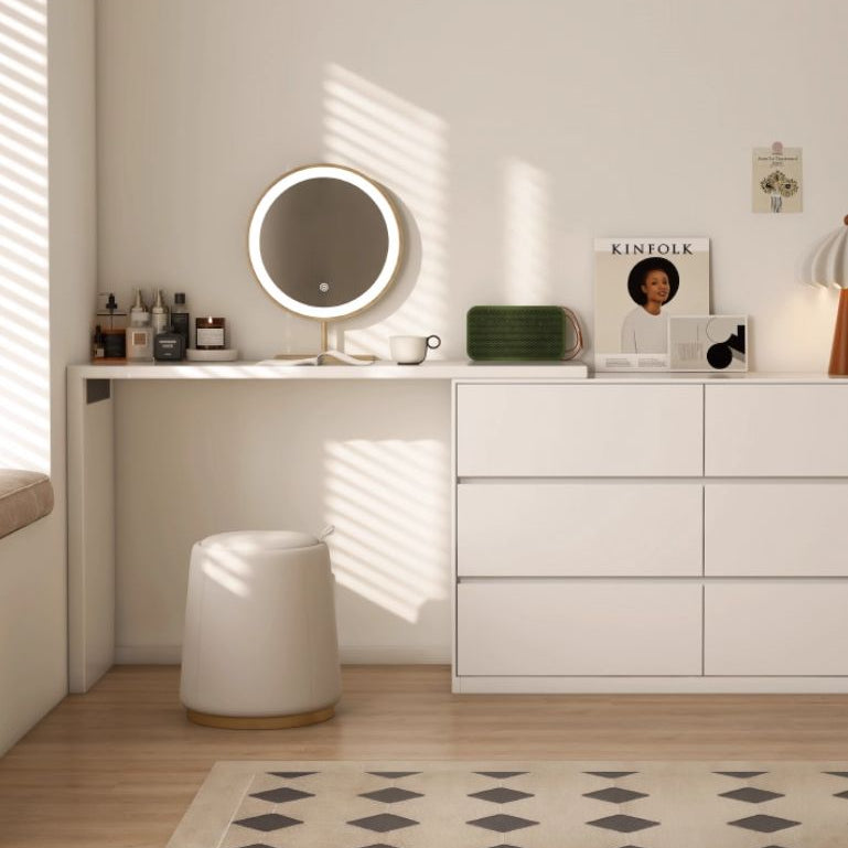 Poplar Solid Wood Makeup Table and Stretchable Dressing Table