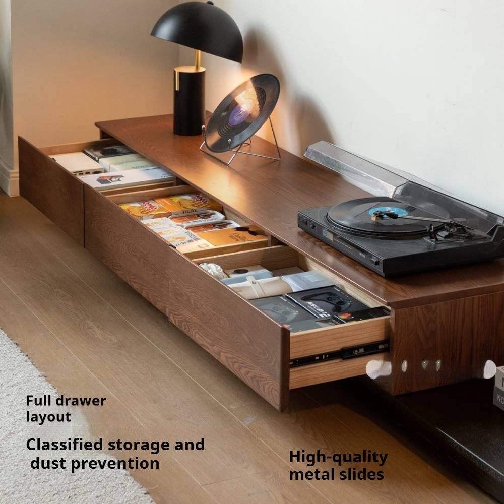 Ash Solid Wood Modern Simple Floor TV Cabinet