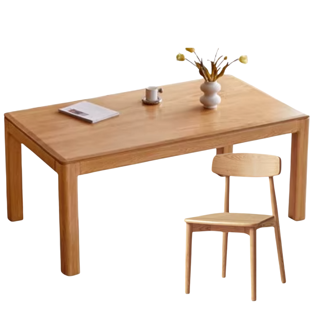 Ash, Oak Solid Wood Long Dining Table