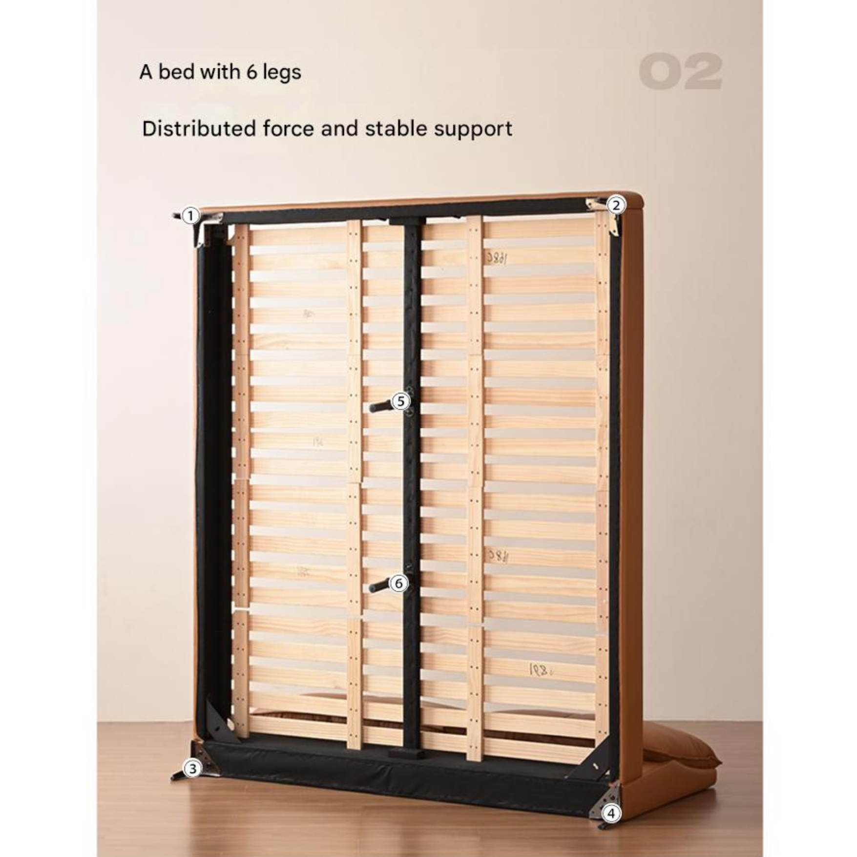 Leather Light Luxury Soft Leaning Bed