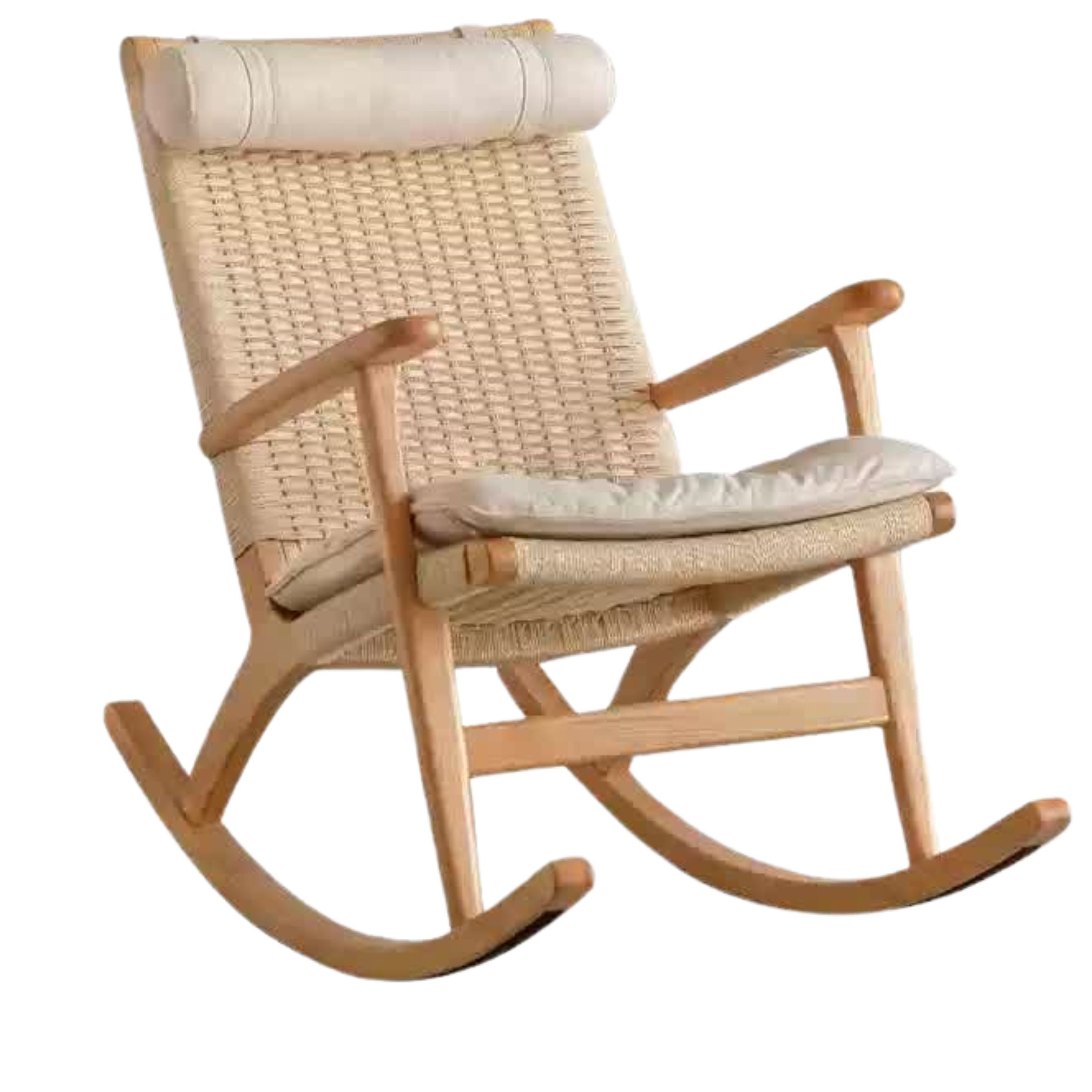 Oak Solid Wood Modern Rocking Chair
