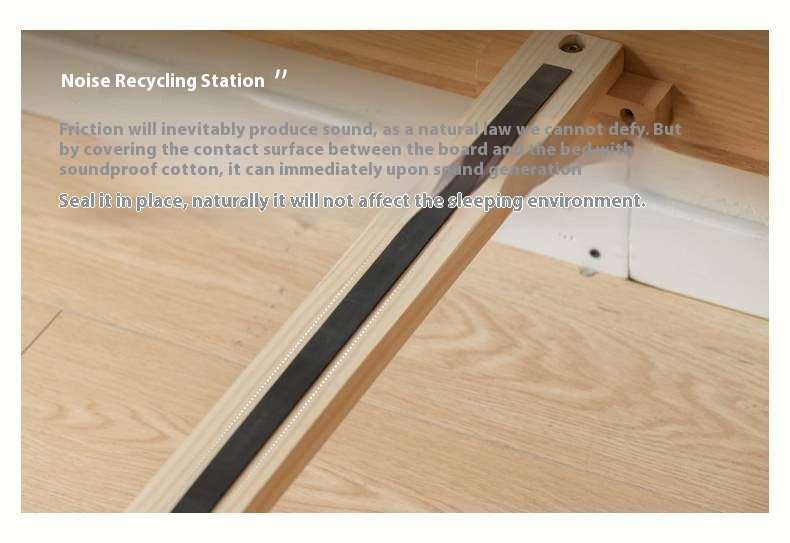 Rubberwood Solid Wood Bed