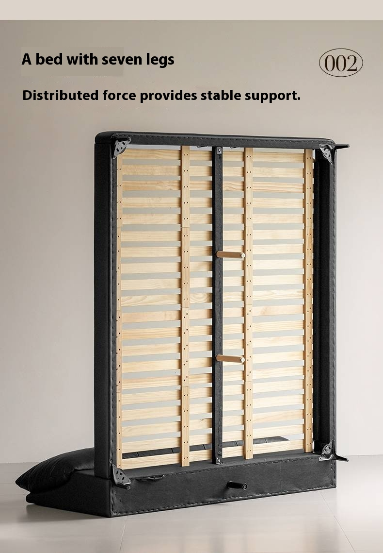 Genuine Leather Luxury Soft Bed