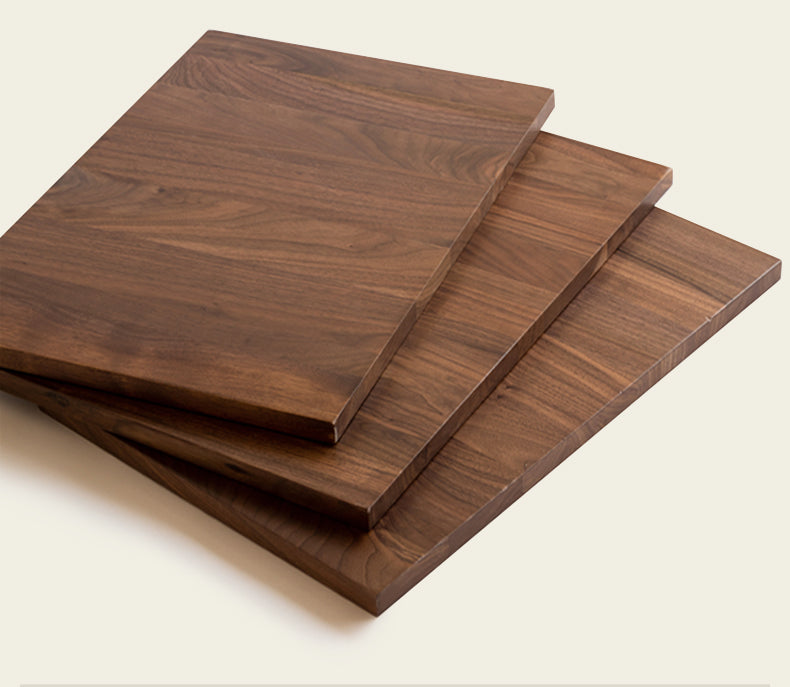 Black Walnut Solid Wood  Luxury Leather With Light Bed