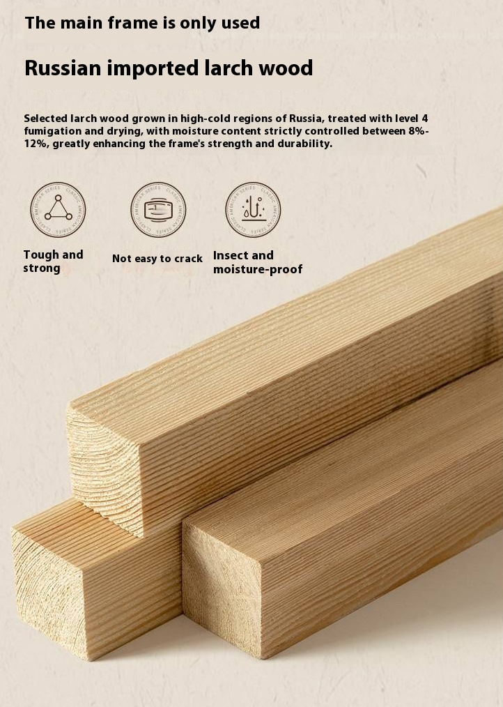 Leather American Retro Bed With Light