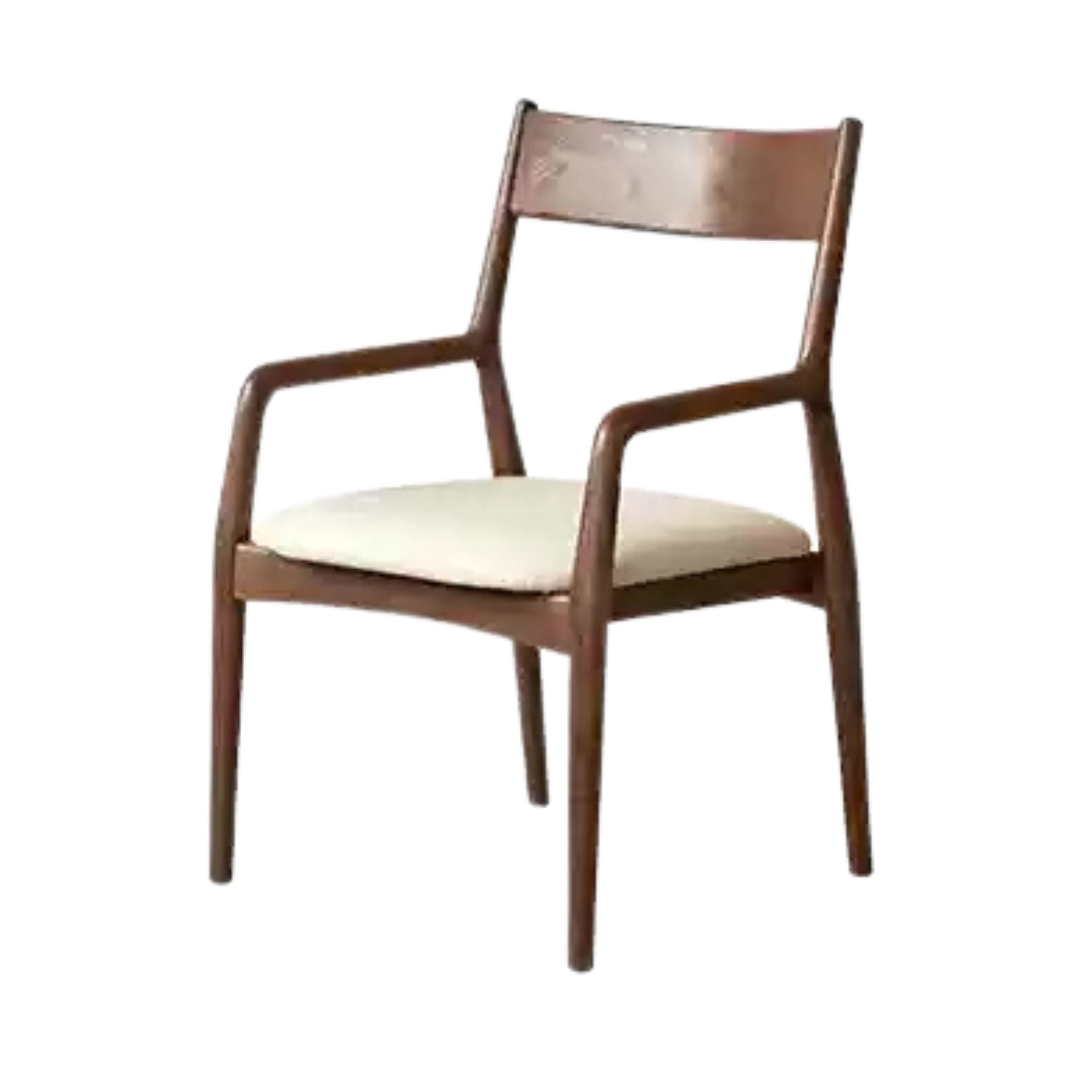 Black Walnut, Oak Solid Wood Retro Soft Pack Dining Chair