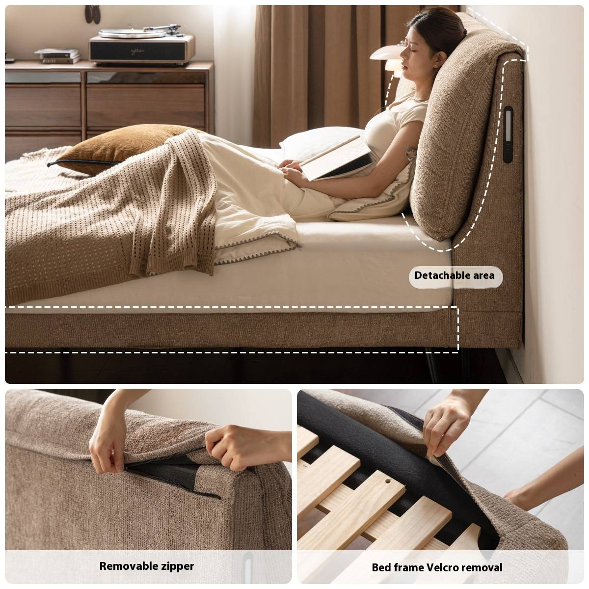 Fabric Soft Multifunctional Luminous Bed