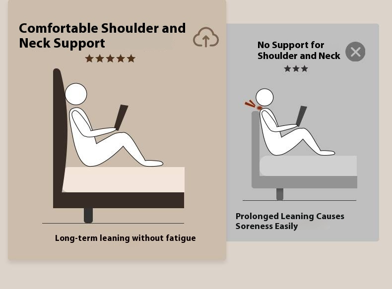 Genuine Leather Luxury Soft Bed